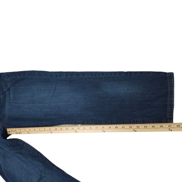 Lands End Canvas Boyfriend Fit Jeans Womens Size 31 Button Fly Medium Wash Denim - Picture 5 of 15